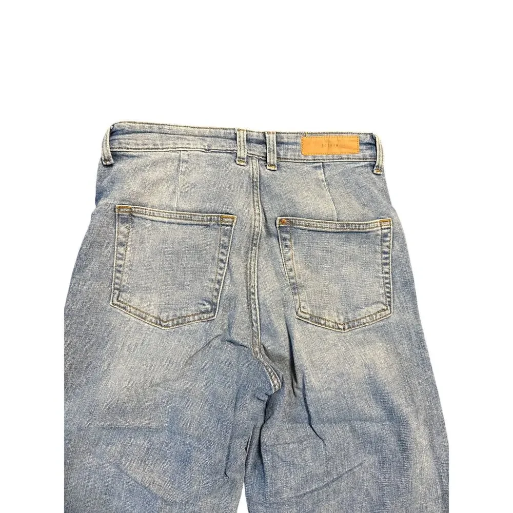 h&m jupe high waist culotte denim jeans womens size 4